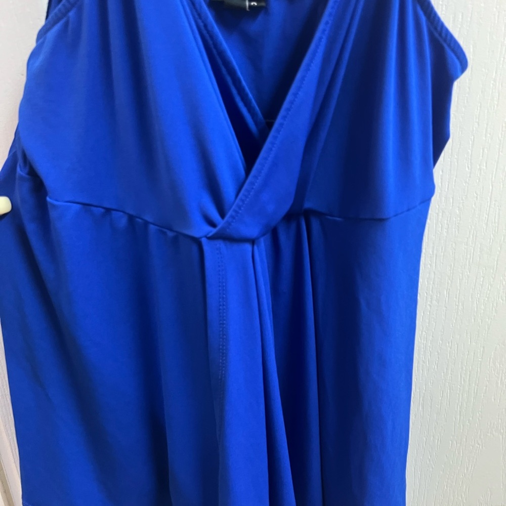 4/$10 Torrid Blue Wrap Blouse